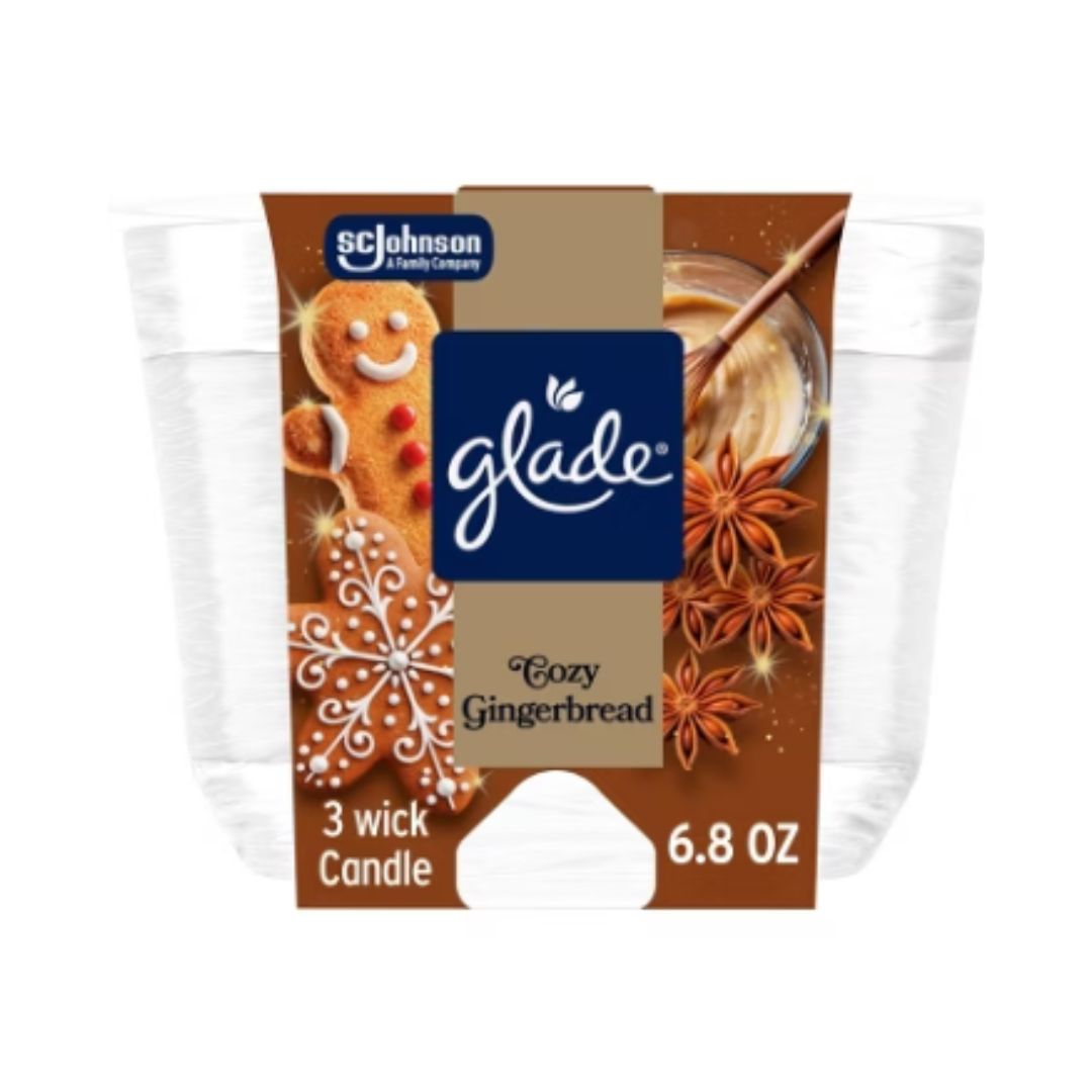 GLADE CANDLE GINGER BREAD 6.8OZ / 3