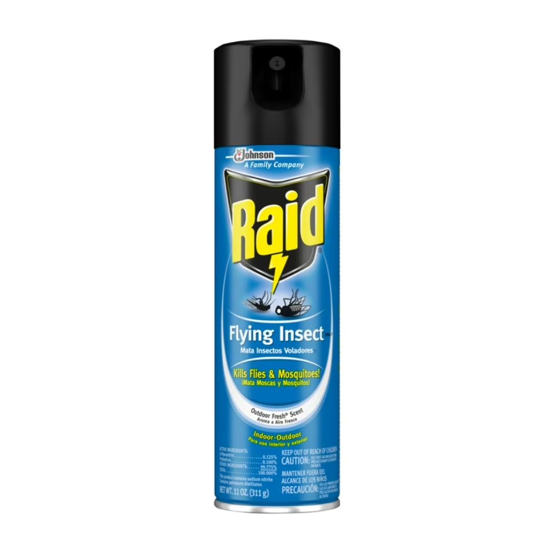 RAID Flying Insect Killer OUTDOOR INSECT 11 OZ x 12