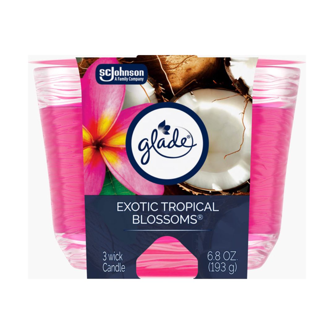 Glade® Exotic Tropical Blossoms™ 3-Wick Candle 6.8OZ/3