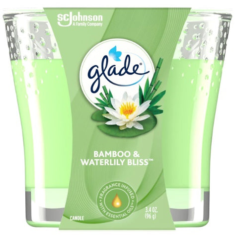 Glade Candles, Bamboo Bliss Song Scent, 3.4oz / 6