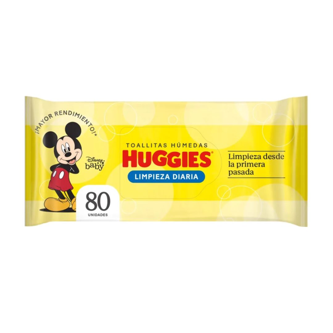 Huggies Clean Care Baby Wipes, 80ct (Pack of 12)