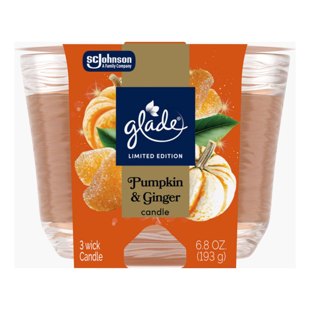 Glade® Pumpkin & Ginger 3-Wick Candle 6.8oz /3CS