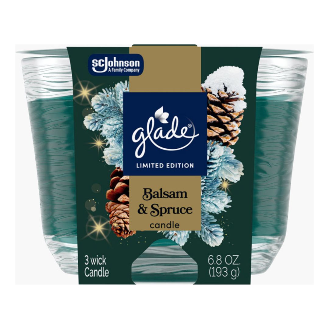 Glade® Balsam & Spruce 3-Wick Candle 6.8oz