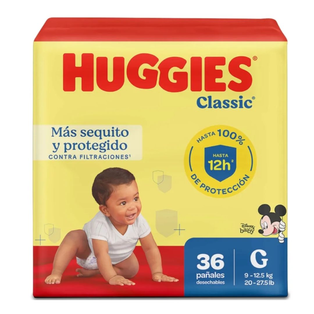 HUGGIES CLASSIC MEGA L-3 6 X3 6