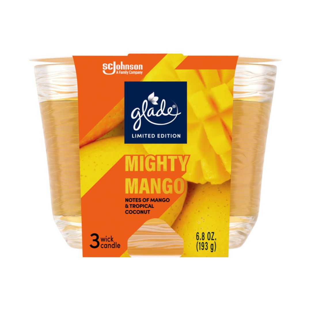Glade® Mighty Mango 3-Wick Candle 6.8oz /3CS