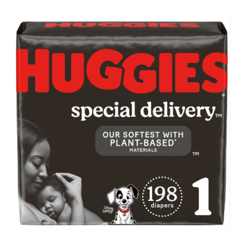 Hypoallergenic Baby Diapers Size 1, 198 Ct, Huggies Special Delivery