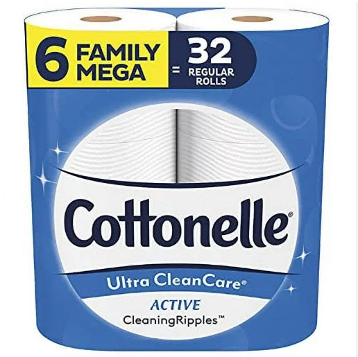 COTTONELLE BATH CLEAN CARE MEGA 6 X 6X 312