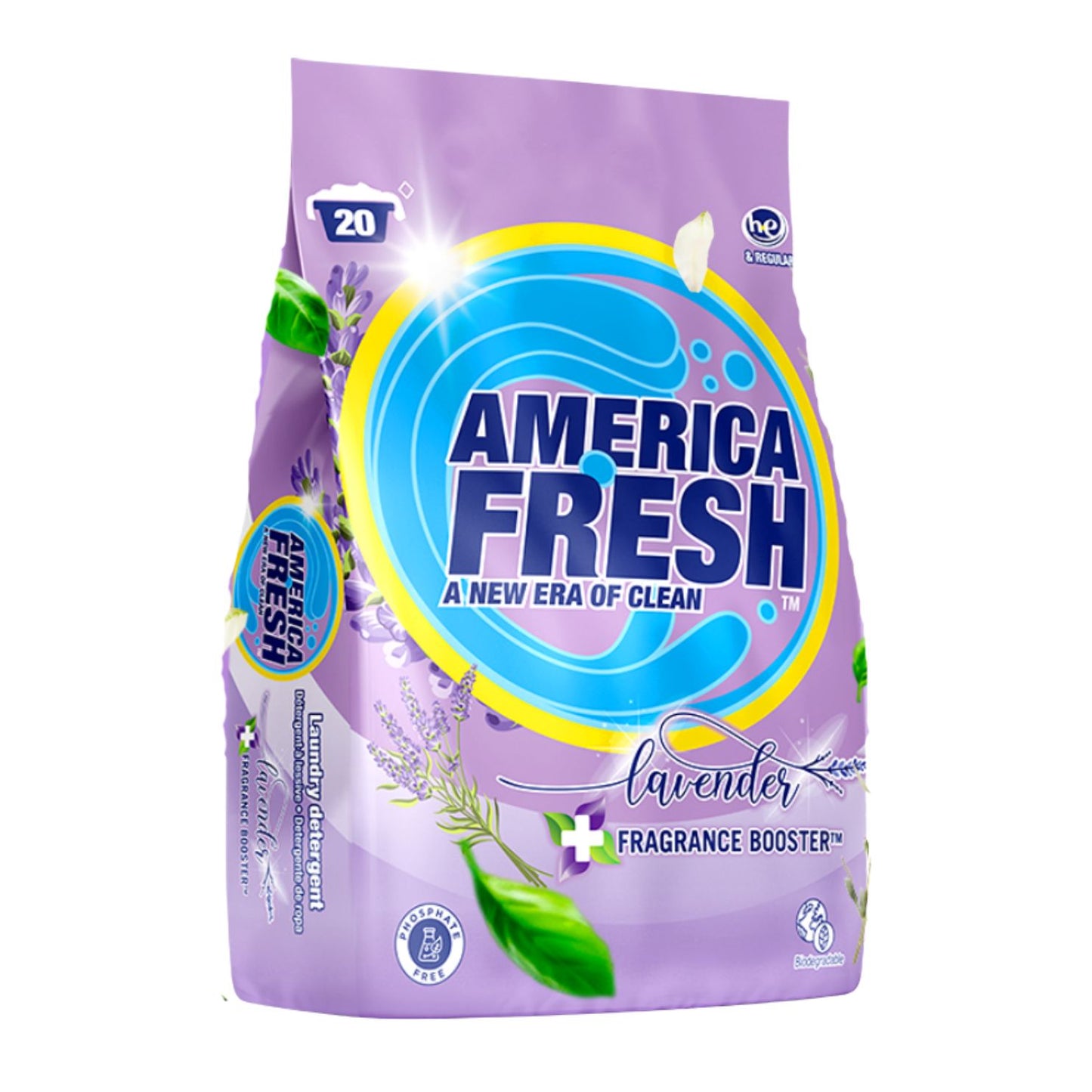America Fresh DETERGENT LAVENDER 10 x 1KG