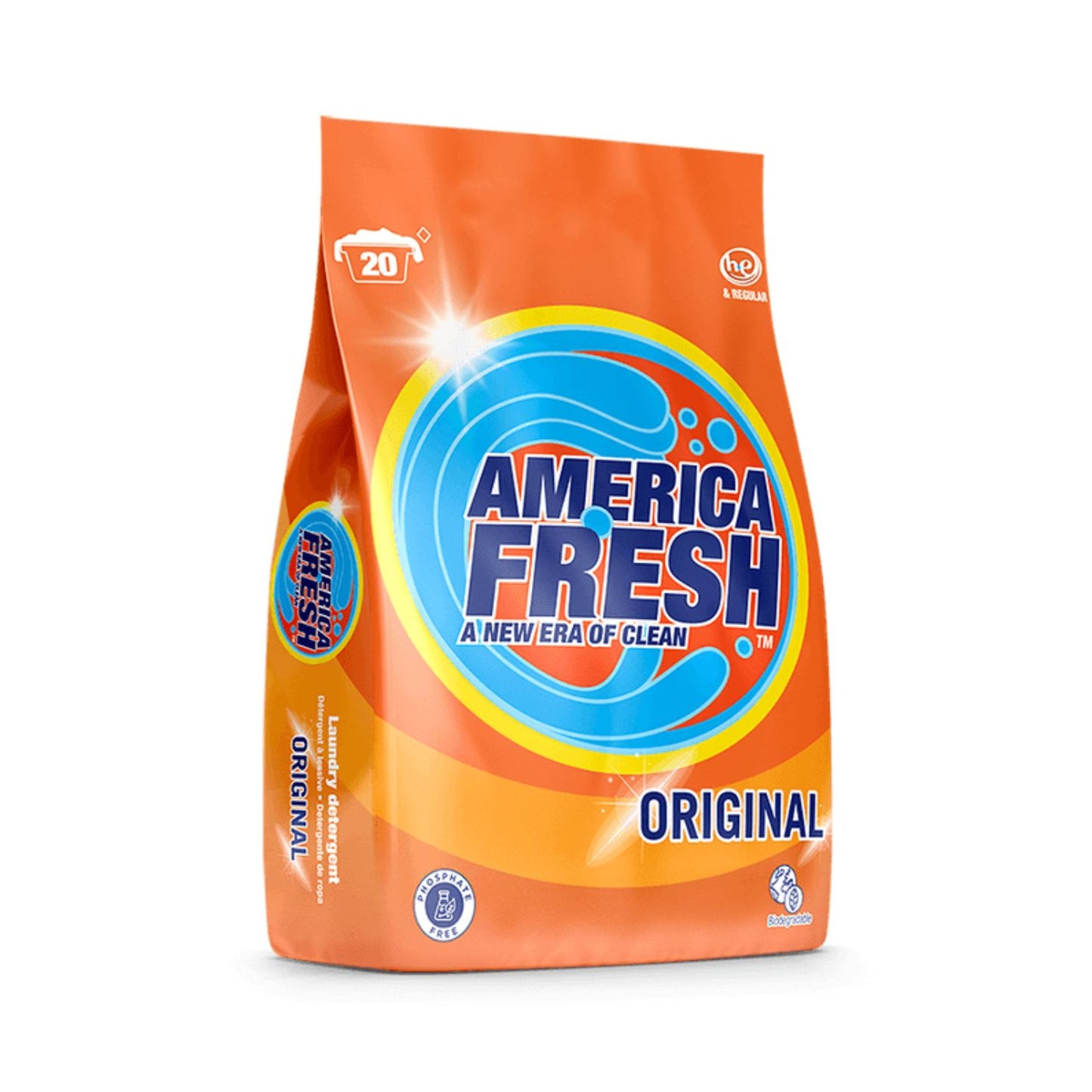 America Fresh DETERGENT ORIGINAL ORANGE 25 / 400 GR