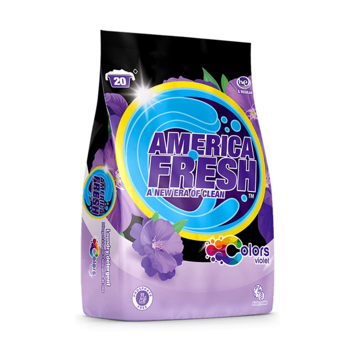 America Fresh DETERGENT DARK CARE VIOLET 10 X 2KG