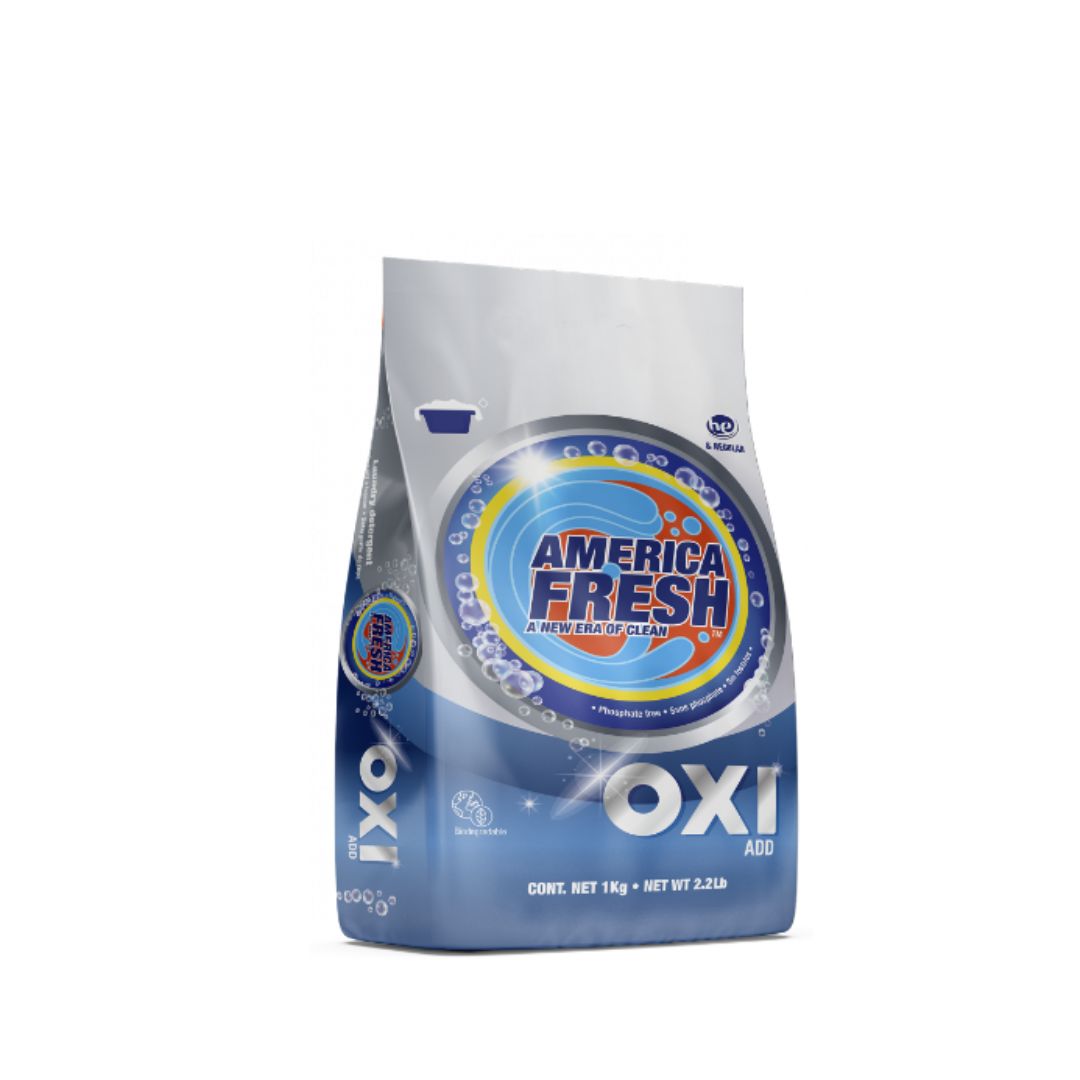 AMERICA FRESH DETERGENT WITH OXY 10 x 1KG