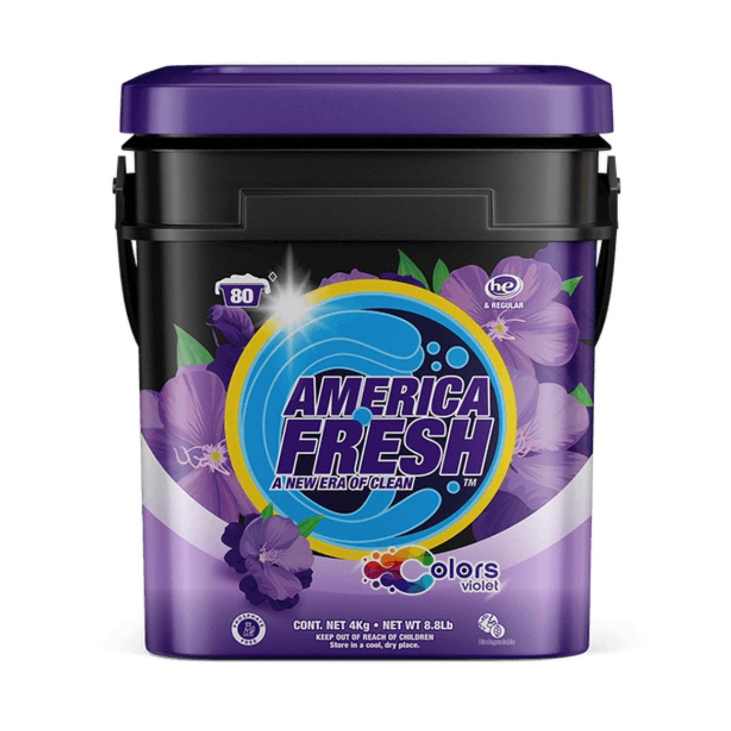 America Fresh DETERGENT DARK CARE BUCKET VIOLET 1 / 4KG