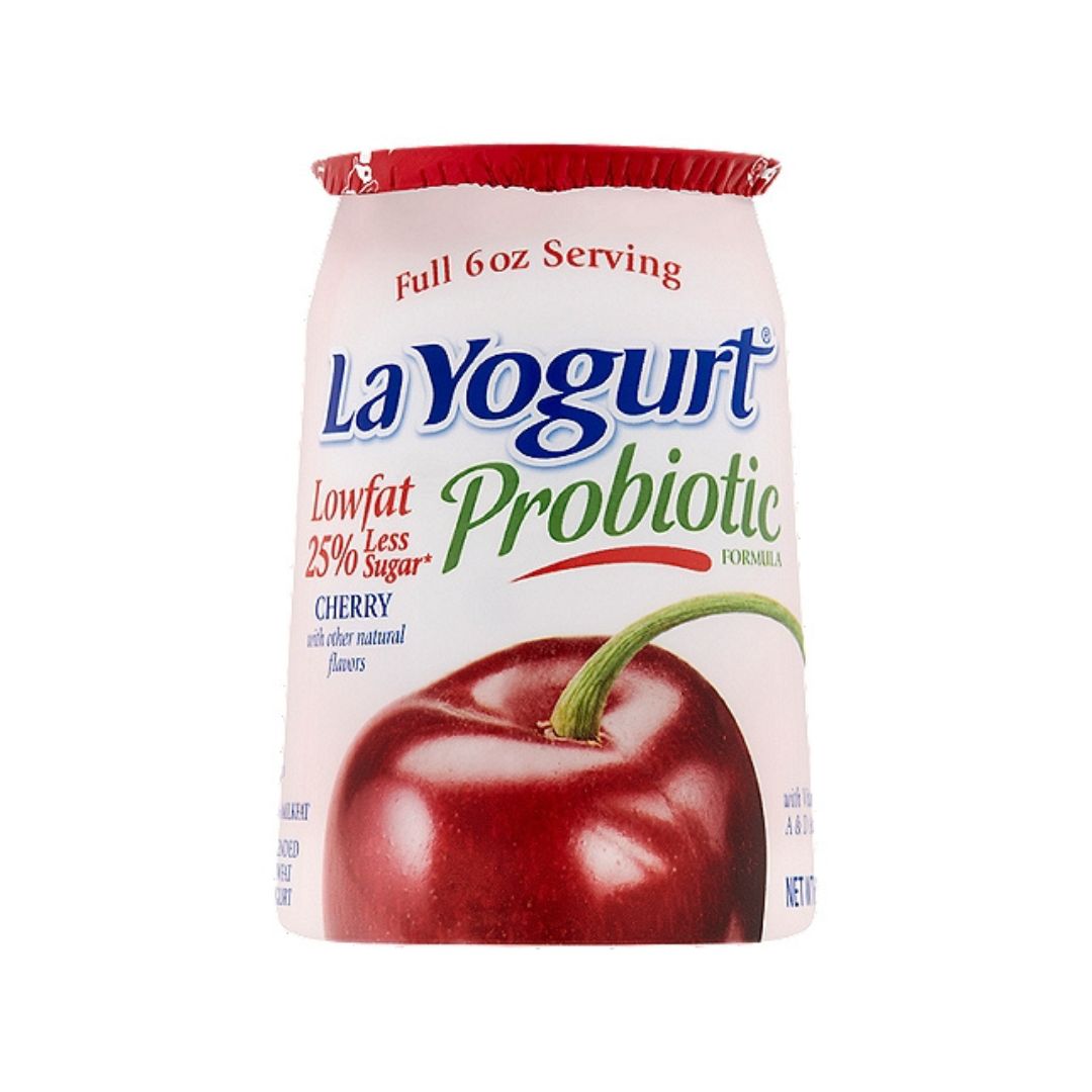 La Yogurt Probiotic Cherry Blended Lowfat Yogurt, 6 oz / 12