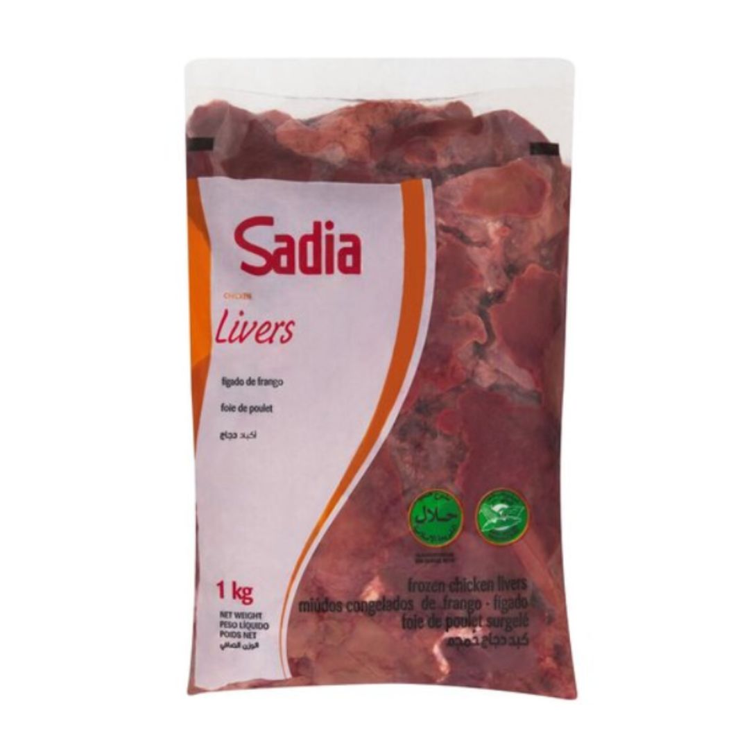 Frozen Sadia Chicken Livers 1 Kilogram / 10 By Case