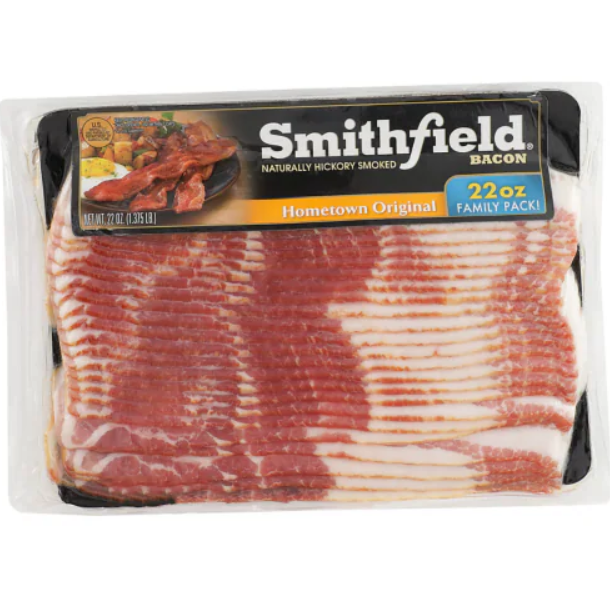 SMITHFIELD BACON HICKORY SMOKED 22OZ