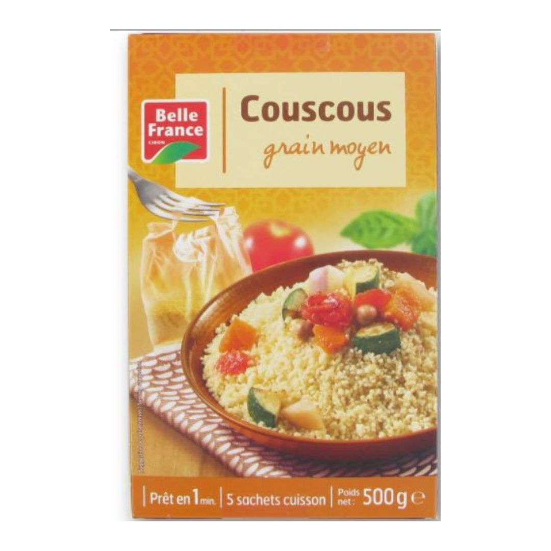 BELLE FRANCE COUSCOUS GRAIN FIN 500GR READY TO EAT