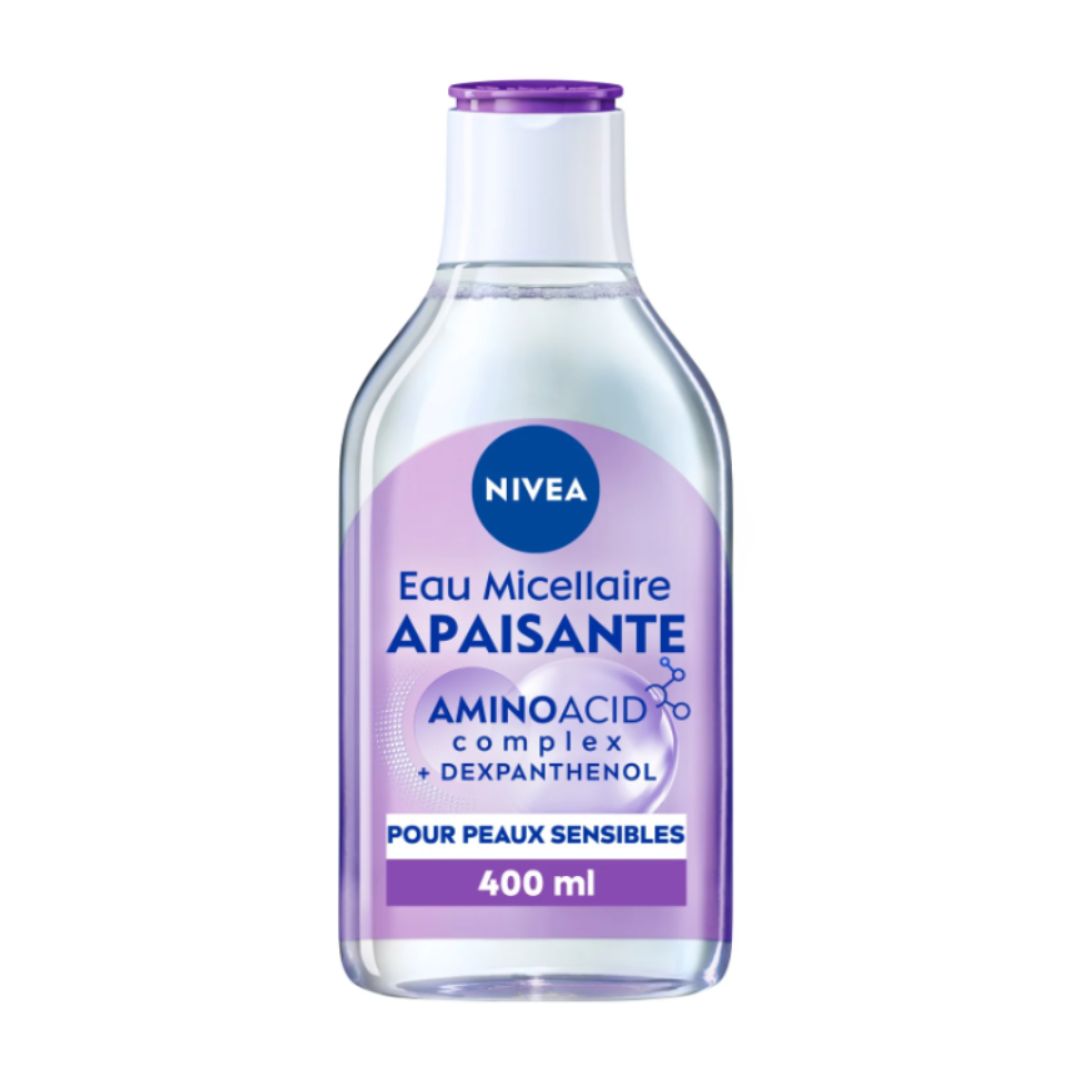 EAU MICELLAIRE DÉMAQUILLANTE PEAUX SENSIBLES APAISANTE NIVEA LE FLACON DE 400ML