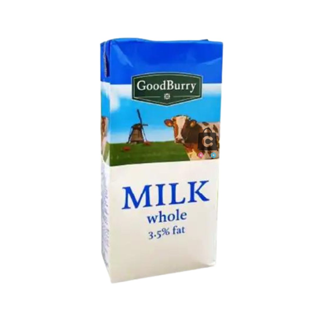 GOODBERRY WHOLE MILK UHT 1LT /1 2