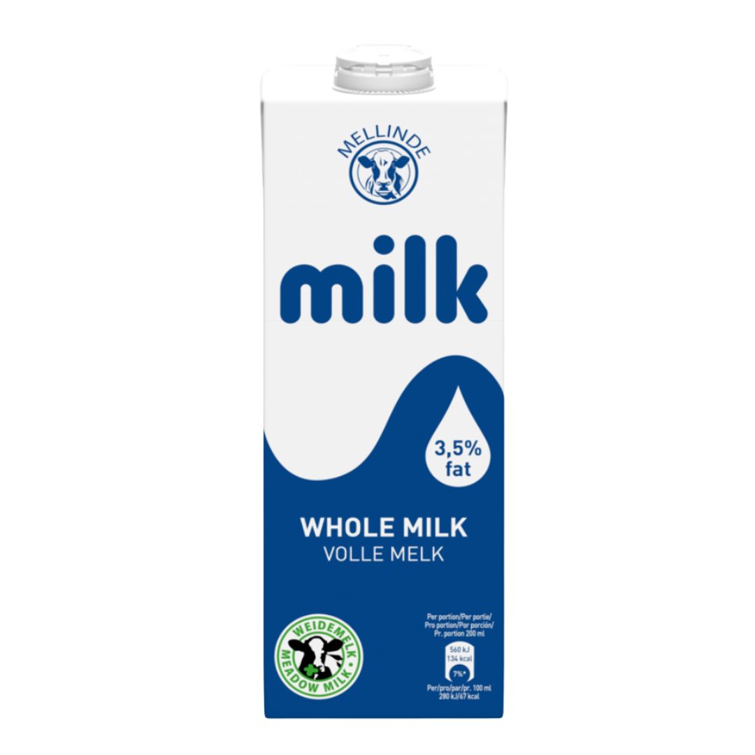 MELLINDE WHOLE MILK UHT 1LT / 12