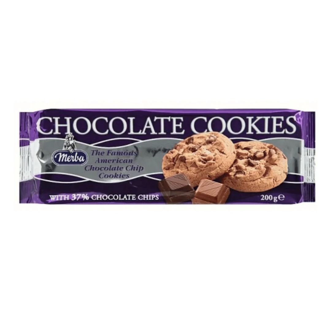 THE FAMOUS COOKIES WITH CHOCOLATE MERBA 200GR / 16