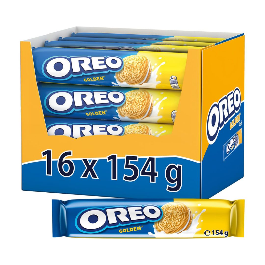 SANDWICH BISCUITS OREO GOLDEN 154GR / 16