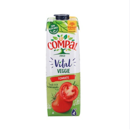 COMPAL TOMATO VEGGIE JUICE 1L - 12 Pack