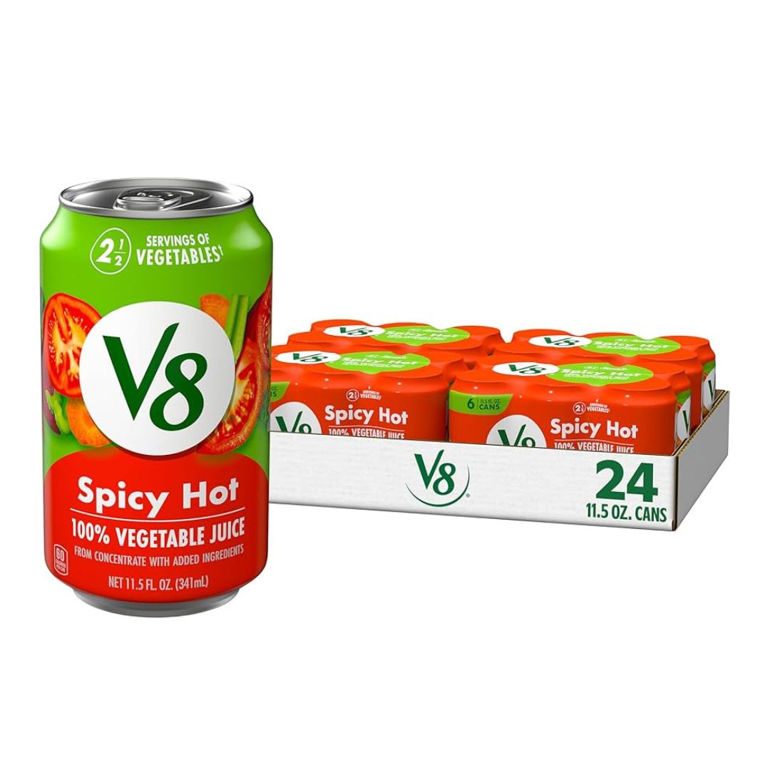 V8-CAN VEGETABLE JUICE SPICY HOT 11.5OZ / 24