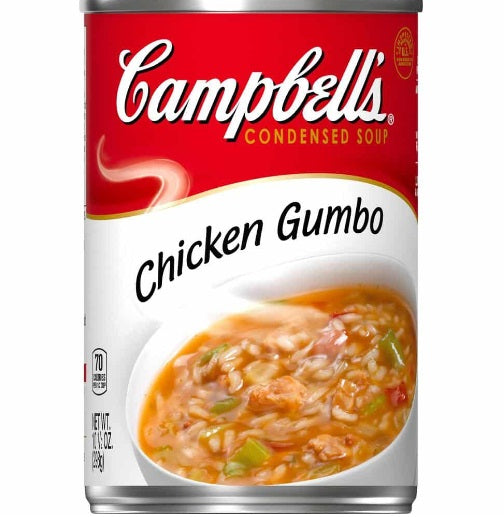 Campbell's Red & White Light Chicken Gumbo Soup 10.75oz 12Ct/Case