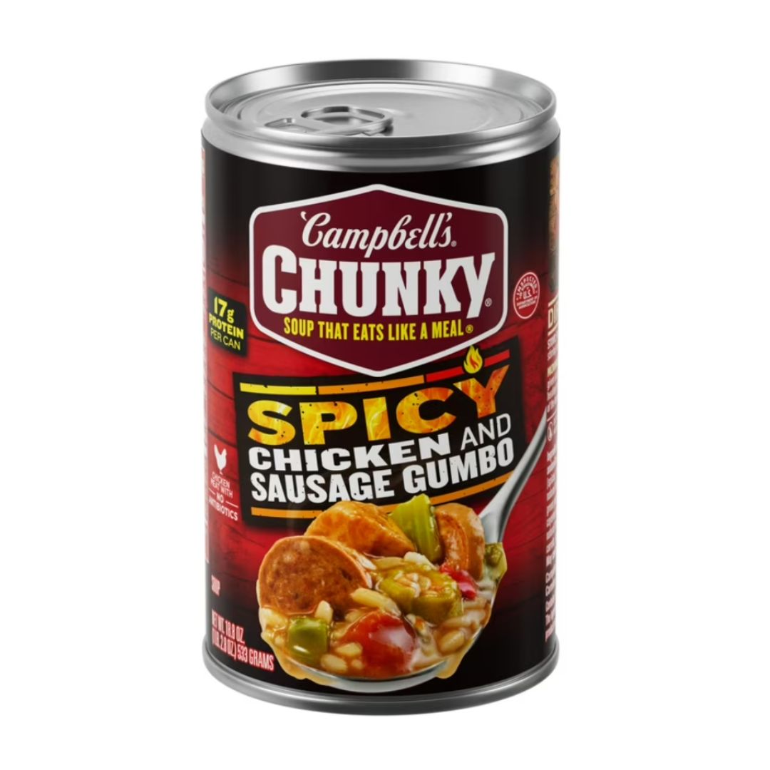 CAMPBELL'S CHUNKY SPICY CHICKEN AND SAUSAGE 18.8OZ / 12