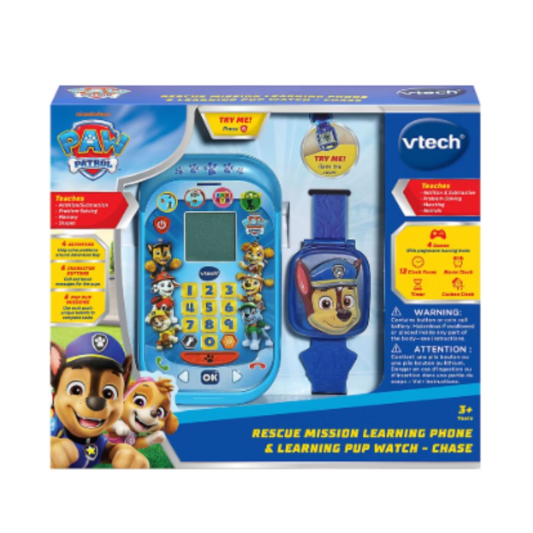 LICENSED WATCH & PHONE BUNDLE, PAW PATROL