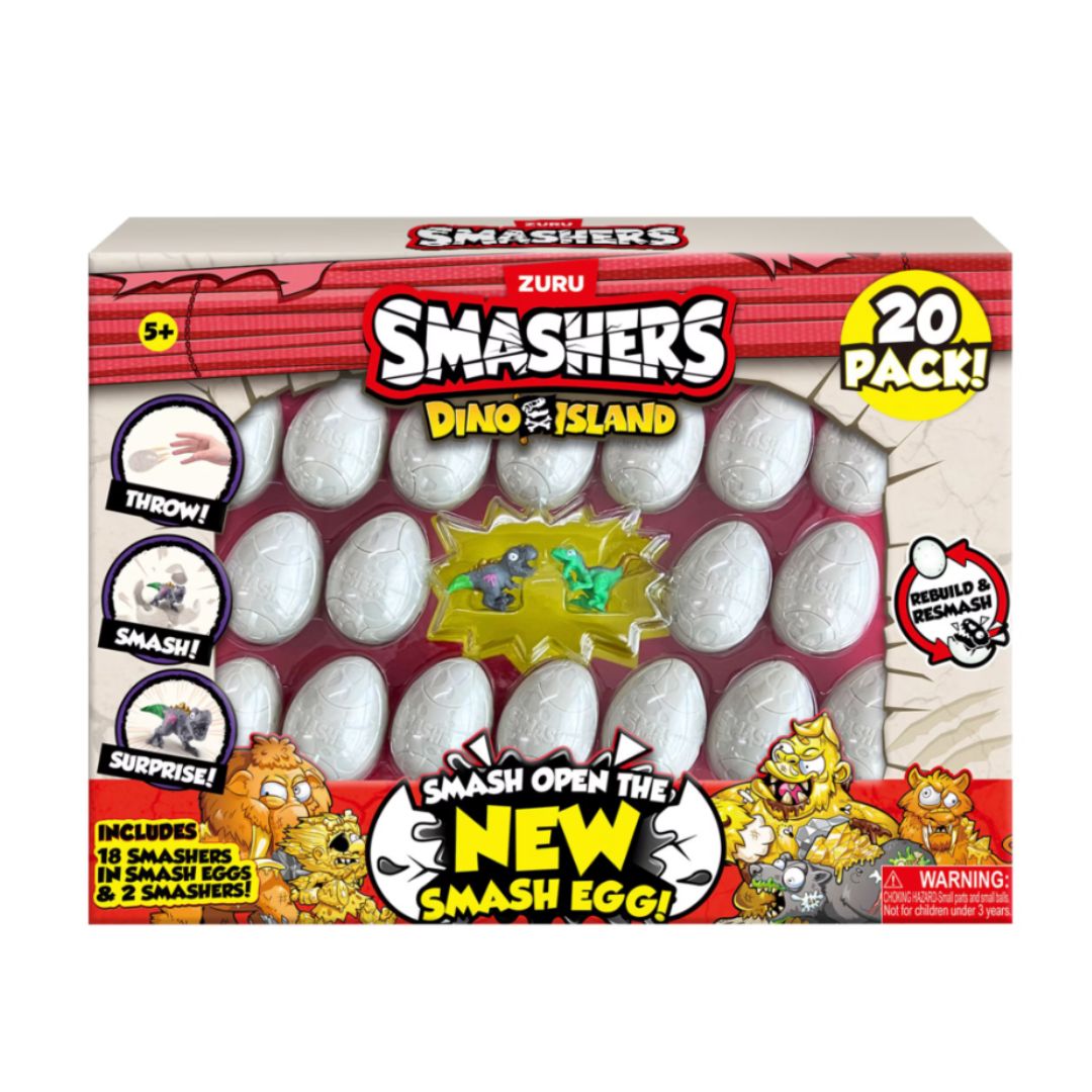 ZURU SMASHERS DINO ISLAND EGGS 20PK