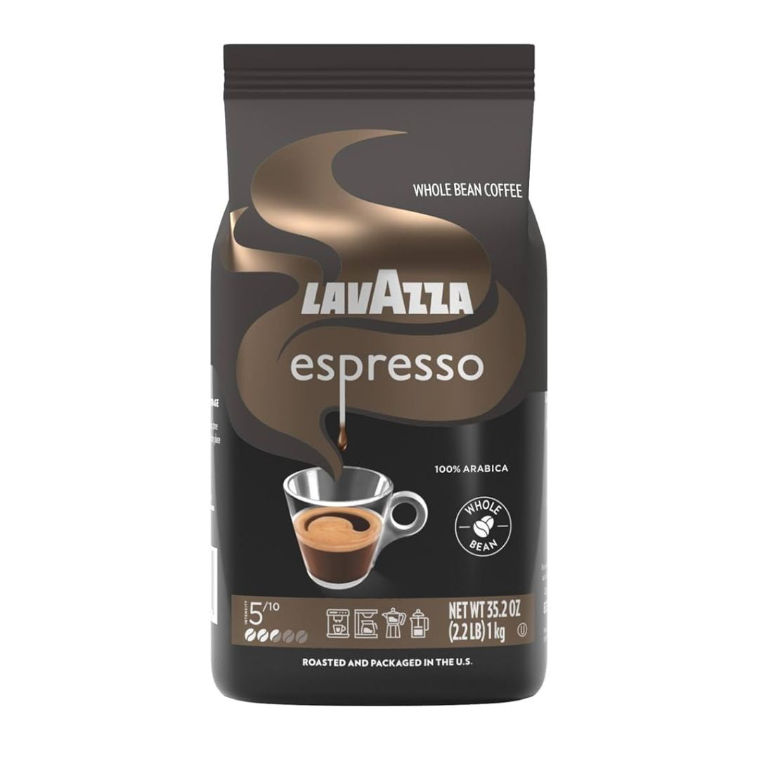 Lavazza Espresso Whole Bean Coffee, 100% Arabica, 2.2 lb