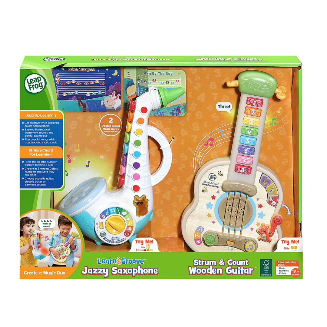 LEAPFROG JAZZY SAXOPHONE & WOODEN GUITAR