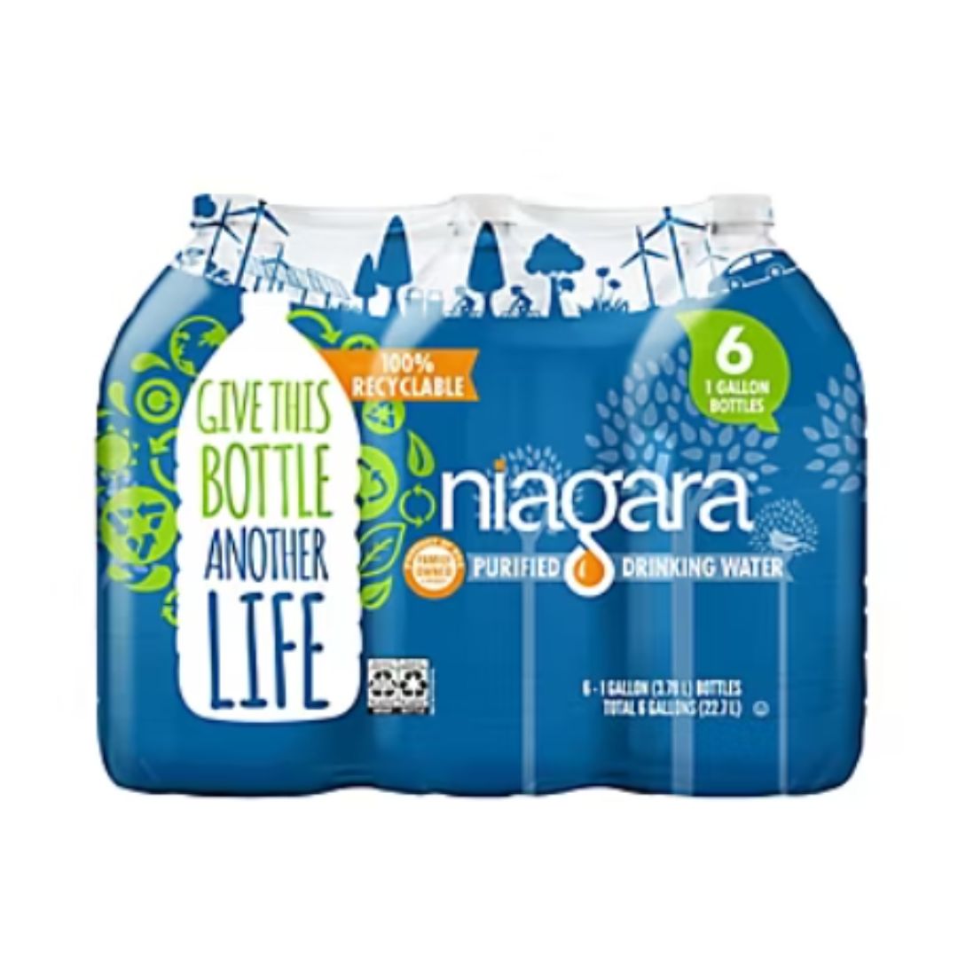 NIAGARA PURIFIED WATER 6PK / 1GAL