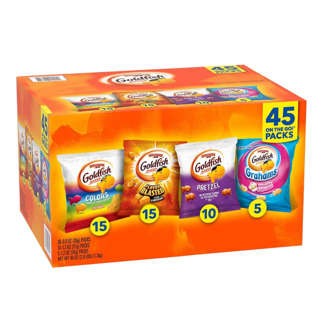 Pepperidge Farm Sweet Savory Goldfish Baked Snacks 45 CT