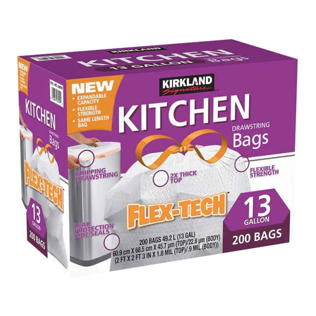 KIRKLAND SIGNATURE 13GAL UNSCENT FLEX