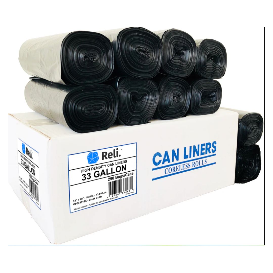 33 GAL BLACK CAN LINER