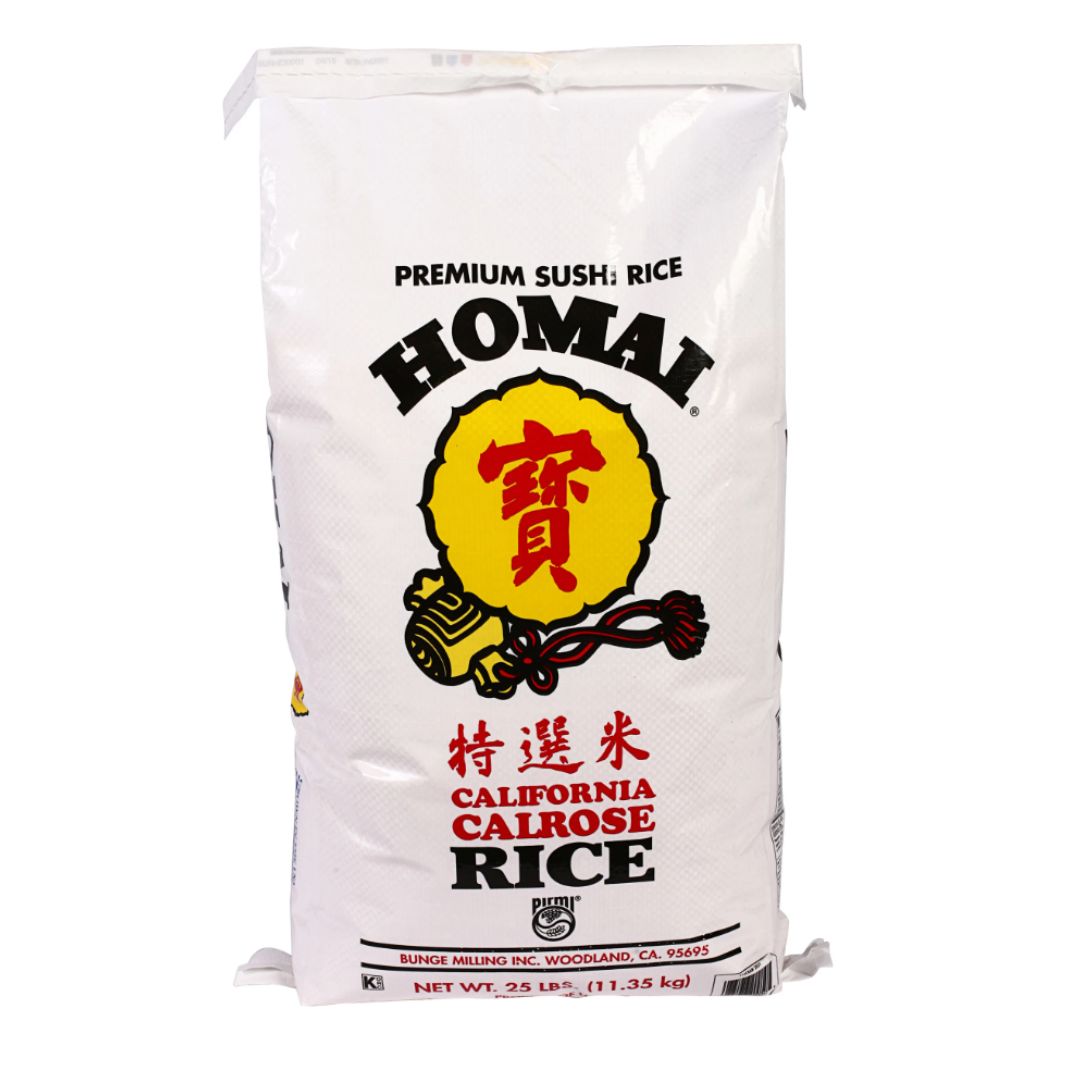 Homai California Calrose Rice, 25 lbs