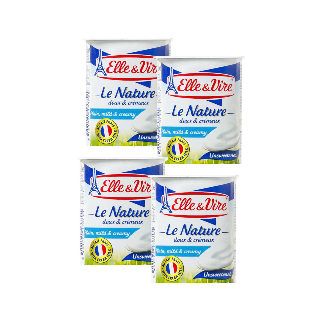ELLE & VIRE DAIRY NATURE UNSWEETENED 4 X 125G X6
