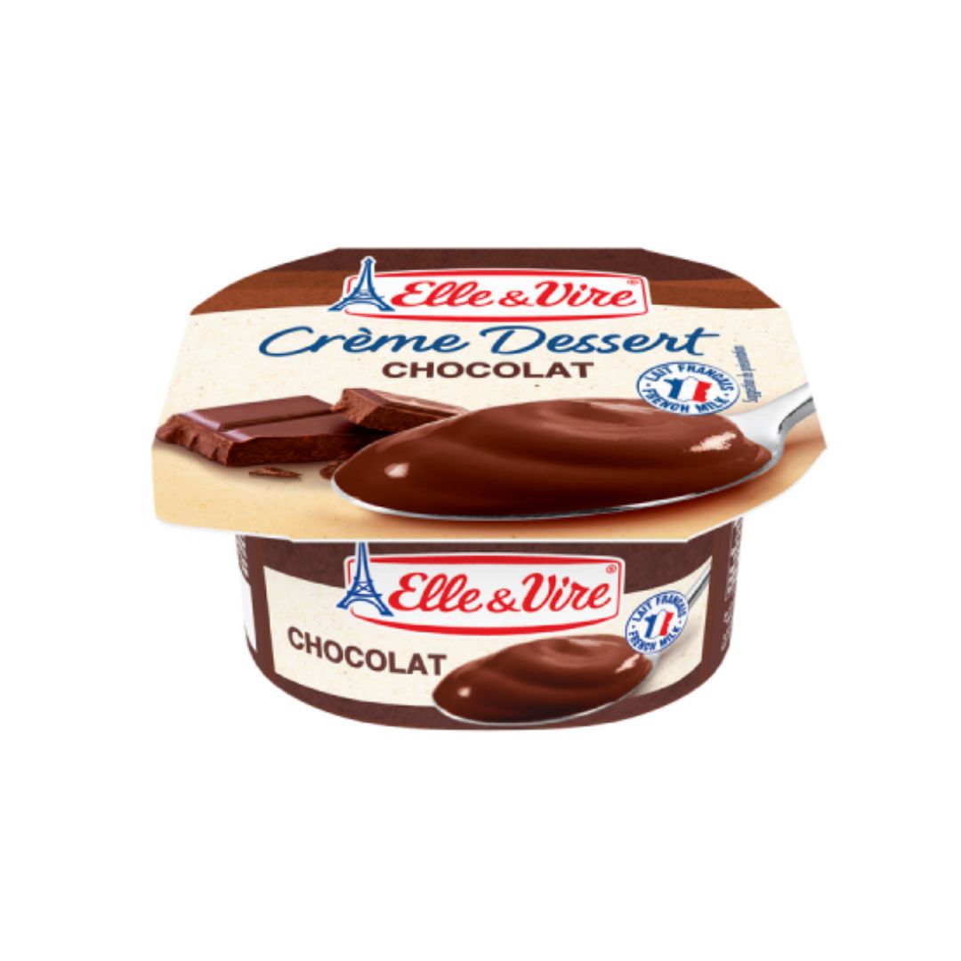Elle & Vire Cream Dessert Chocolate And Hazelnut 100g 12/4/