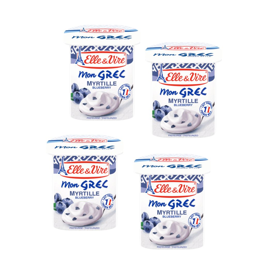 ELLE & VIRE GREEK DESSERT BLUEBERRY 4 X 125G X6