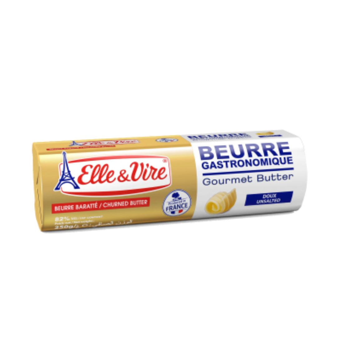Elle & Vire BUTTER UNSALTED ROLL 250G / 12