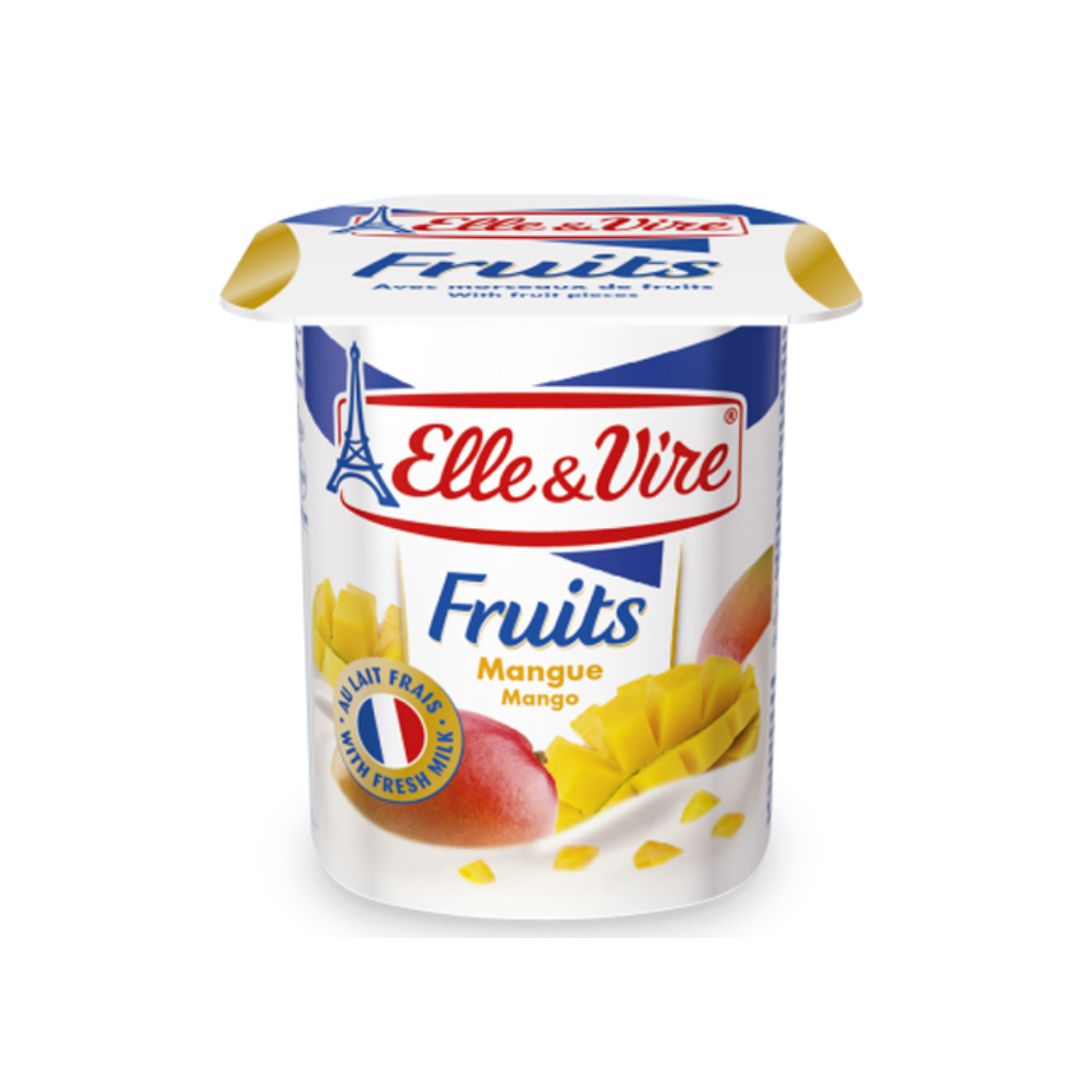 ELLE & VIRE Dessert Mango Fruits 125gm 4/pack 6 pack/Case