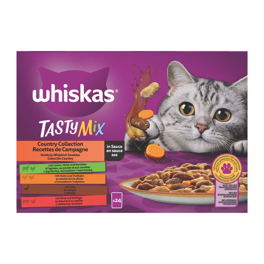 WHISKAS TASTY MIX CAMPAGNE 12 / 85G / 4