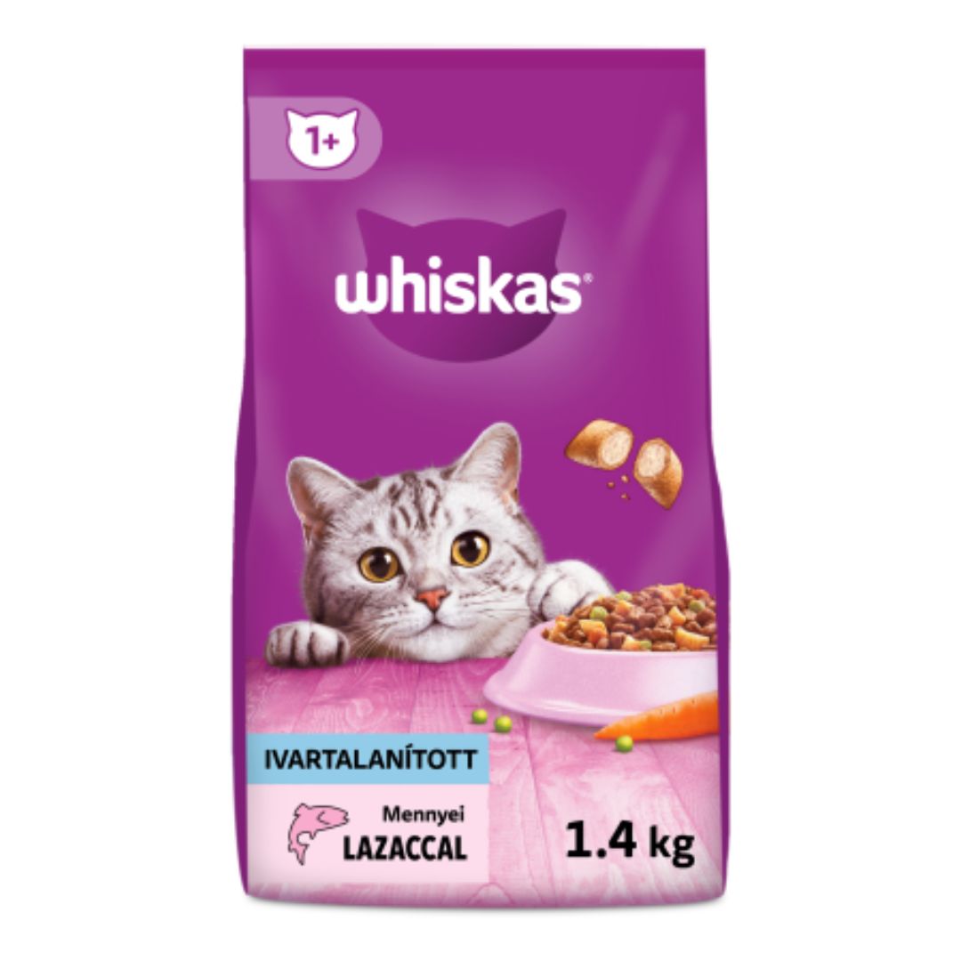 WHISKAS SEC STERILE 1 SALMON 1.4KG / 6