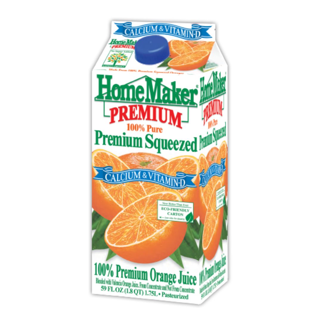 HOME MAKER PREMIUM ORANGE JUICE CALCIUM VIT D 59 OZ / 8