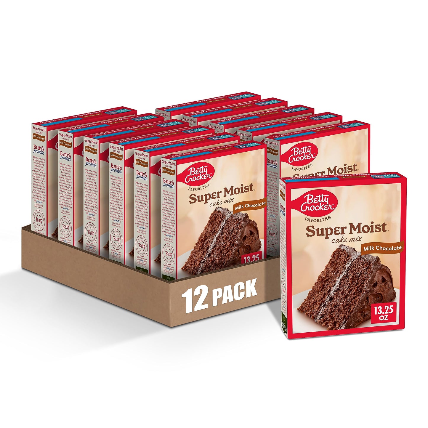 BETTY CROCKER SUPER MOIST MILK CHOCOLATE 13.25OZ / 12