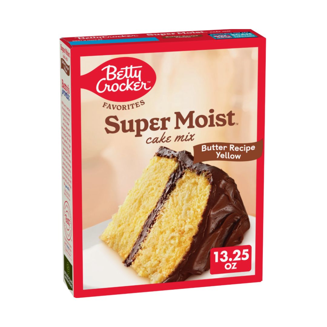 BETTYCROCKER Super Moist BUTTER YELLOW 13.25 oz x 12