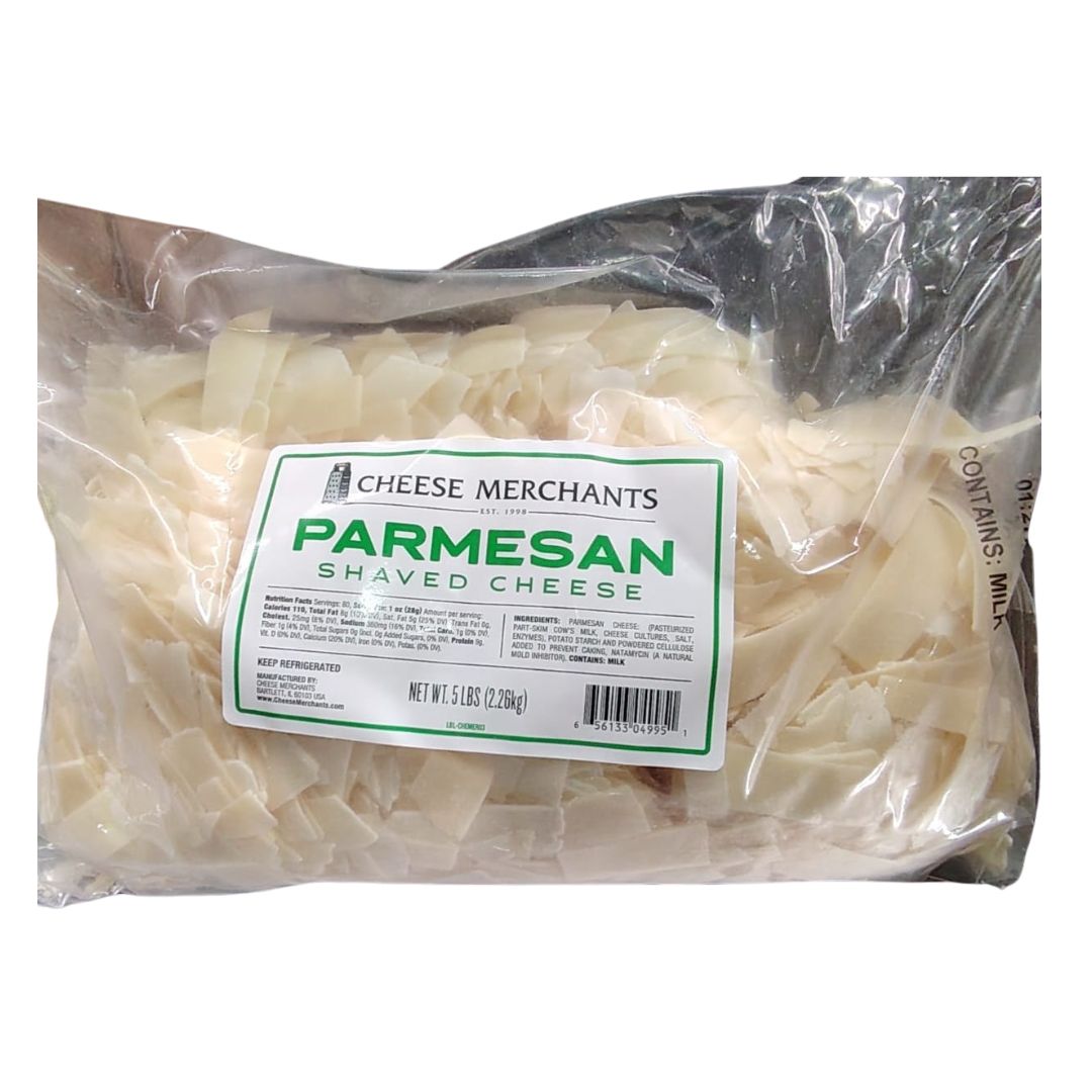 CHEESE MERCHANTS PARMESAN SHAVED 5LB