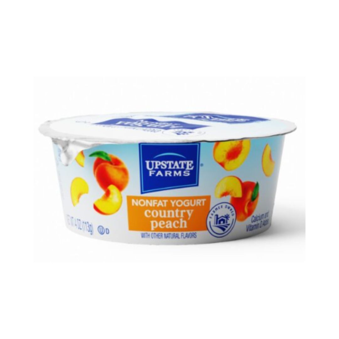 Upstate Farms® 4oz Country Peach Nonfat Yogurt / 48